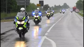 German presidential motorcade in the middle of nowhere