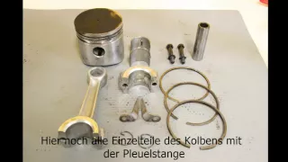 Vermessen Kolben, Zylinder, Motorblock, Motorüberholung MAG 1045 Motor