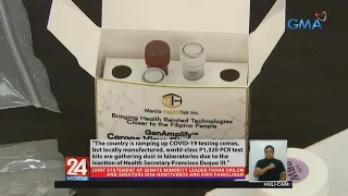 24 Oras: Pahayag ng DOH tungkol sa testing kits