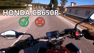 O QUE MAIS GOSTO E MENOS GOSTO  || HONDA CB650R