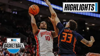 Illinois at Ohio State | Extended Highlights | Big Ten Men's Basketball | Feb. 26, 2023