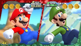 New Super Mario Bros. U Deluxe + New Super Luigi U ⁴ᴷ Full Game 100% (All Star Coins) Mario & Luigi