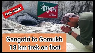 Gangotri to Gomukh Trek Full video 🏞️ | #gomukh #ganga #river #trekking #video #uttarakhand