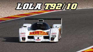 Lola T92/10 with F1 V10 | Loud flybys and downshifts | Spa Classic 2022