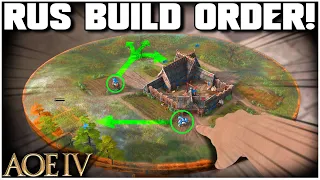 RUS Step by Step BUILD ORDER! | AoE4 | Grubby