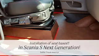 Seat bases and LED Scania S