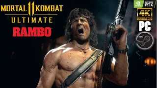 Mortal Kombat 11 Ultimate: Rambo vs Terminator vs Robocop, the Ultimate Fight. [PC 4K NO COMMENTARY]