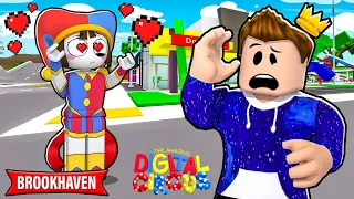 POMNI de AMAZING DIGITAL CIRCUS SE ENAMORA DE MI en BROOKHAVEN! ❤️🏡 - Roblox YoSoyLoki