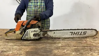 Restoration Old Gasoline Chainsaw STIHL // Restoring 2 Stroke Petrl Chainsaw