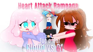 Fnf Tug o War but it's Gacha Club vs Cloud☁️ Heart Attack Rampage #fnf #gachaclub #cloudfnf