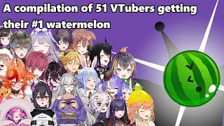 VTubers getting their #1 watermelon | Watermelon game (スイカゲーム)