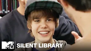 Justin Bieber & Asher Roth Take on the Silent Library | MTV Vault