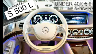 Used 2014 Mercedes S500 L 4Matic - bargain for under 40k EUR? Full POV review 4K