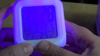 Color changing digital alarm clock review