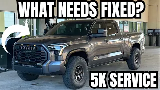 Addressing Issues My New Toyota Tundra Has w/ Its 5K Service