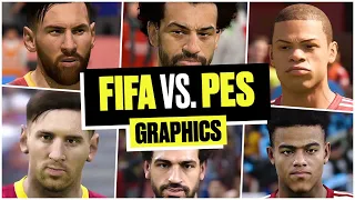 FIFA 21 vs. PES 2021: Face Comparisons for Big Stars