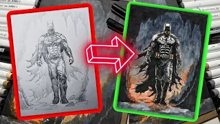 Drawing BATMAN【Speed Painting】| DKArtsTV