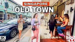 🇸🇬8K - Singapore City Tour | Most Beautiful Old Town Area of Singapore 🏘️
