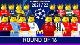 Champions League 2021/22 Round Of 16 • Road To UCL Draw in Lego Football