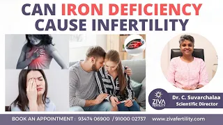 Can Iron Deficiency Cause Infertility ? | Trying To Conceive | Dr C Suvarchalaa || ZIVA Fertilityy