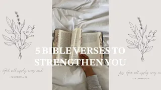 5 Bible verses to strengthen you through your hard times|Bible Study|