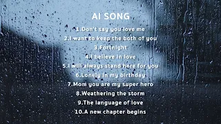 Emotional songs about love by AI Song easy listening Ver.2