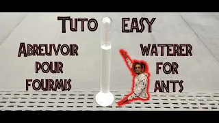 [Tutorial] Make an ant waterer base without a 3D printer. Material for ants. Medoc72