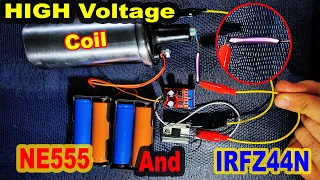 How to make a ignition coil drive with battery ,high voltage coil