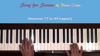 Brian Crain Song for Sienna by Piano Tutorial