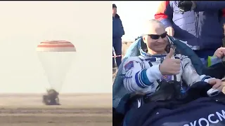 Soyuz MS-19 landing