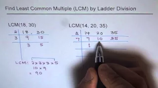Least Common Multiple by Ladder Division