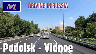 Driving in Russia 4K: Podolsk - Vidnoe | Nature sounds | Scenic Drive | Follow Me