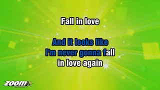 Tom Jones - I'll Never Fall In Love Again (Live) - Karaoke Version from Zoom Karaoke