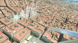 MSFS World Update 9 Flying Around Florence, Italy in the Model 61 Long EZ (PC)