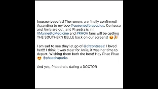 PHAEDRA OFFICIALLY JOINS MARRIED TO MEDICINE, DR  CONTESSA & ANILA ARE OUT⁉️ #phaedra