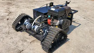 HOMEMADE RC LAWN MOWER-ROBOT LAWN MOWER