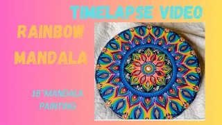 Rainbow mandala|Timelapse|