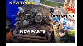 VW Split Window Bus Restoration Episode 5 UPDATES & ENGINE TEARDOWN!!!