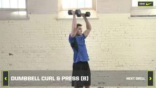 The Program | Off-Season Hockey Training: Weeks 11-12, Day 4 - Dumbbell Curl & Press