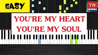 Modern Talking - You're My Heart, You're My Soul | Piano Tutorial [ EASY ]