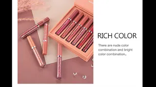 HANDAIYAN Matte Liquid Lipstick Kit 6 Colors 5stars4y.com