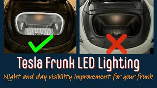 Tesla Frunk LED Light - Model 3/Y DIY Installation