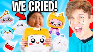 LANKYBOX *CRYING* REACTING TO YOU WITH MERCH! (HUGE REVEAL!)