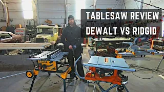 Table Saw Comparison DeWalt vs Ridgid. DON'T MAKE THE SAME MISTAKE I DID!