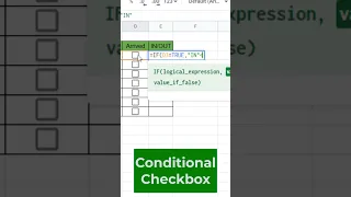 Google Sheets Conditional Format Checkbox #shorts