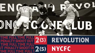 Highlights: Revolution fall in penalties to NYCFC, ending historical 2021 season.