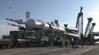 Вывоз РКН «Союз-ФГ» с ТПК «Союз МС-06»