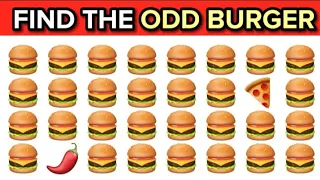 🍔 Find The Odd Emoji / Number / Letter... | emoji quiz