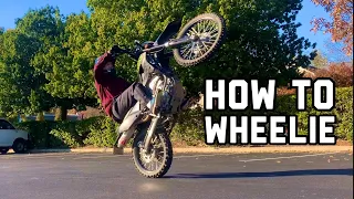 How to Wheelie KLX300 (or any dirtbike) - Wheelie Tutorial