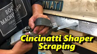 SNS 316 Part 1: Scraping Cincinnati Shaper Ram Ways, John's Machine Shop